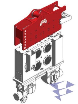 Иллюстрация к крановому вибропогружателю с переменным моментом модели SVR 40 VM